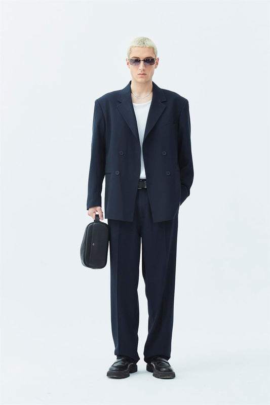 Comfortable, Double-Breasted Suit