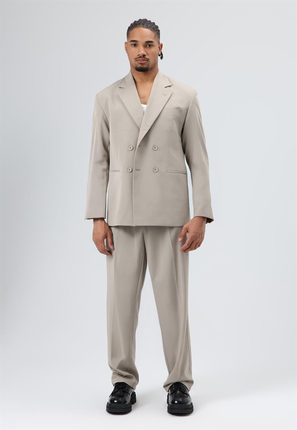 Comfortable, Double-Breasted Suit