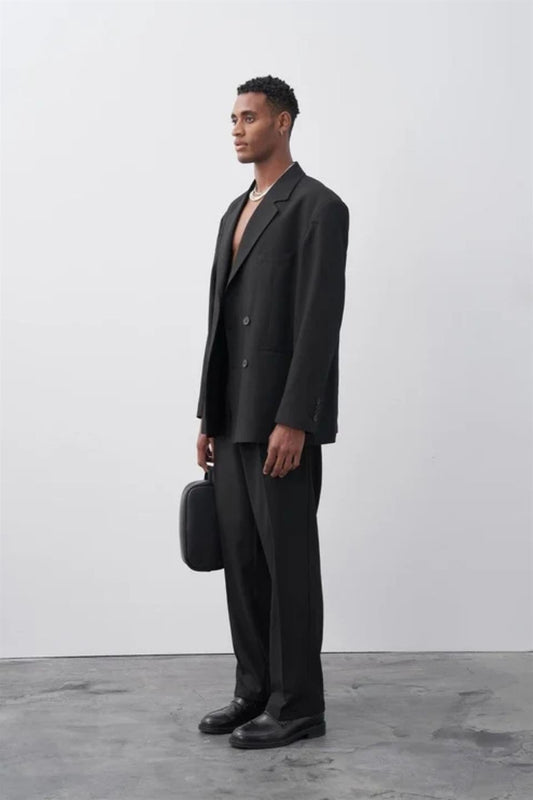 Comfortable, Double-Breasted Suit