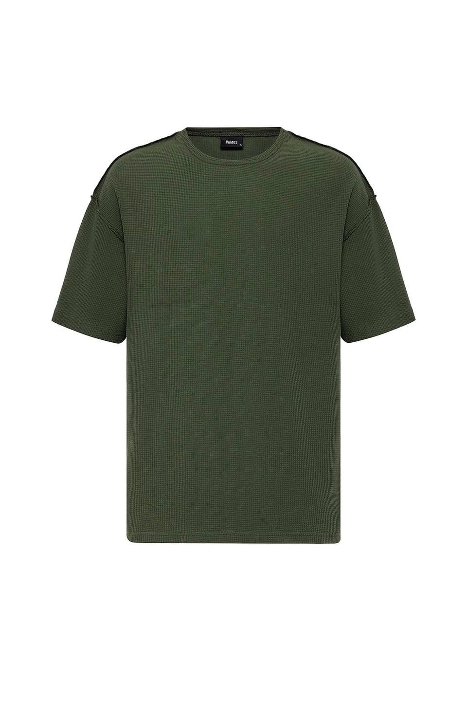 Oversized Knit T-Shirt with Back Print