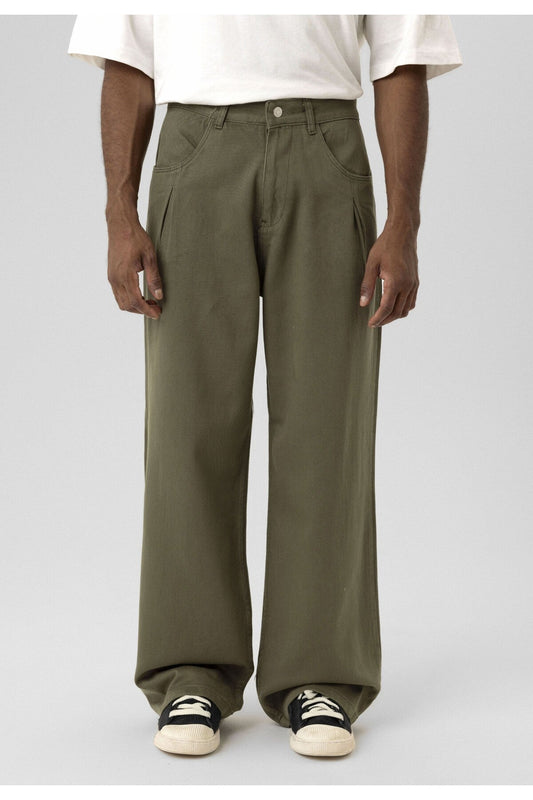Balloon Fit Gabardine Pants
