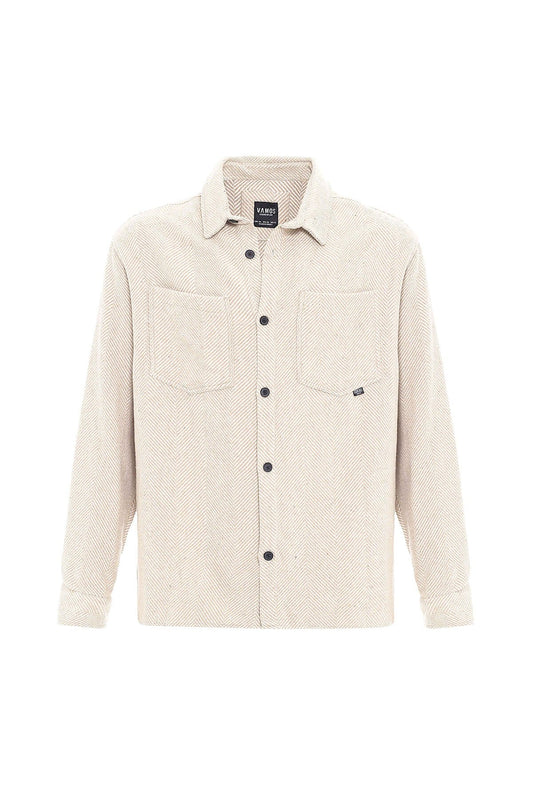 Oversized Lumberjack Shirt with Double Pockets