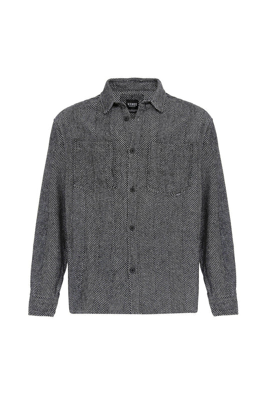 Oversized Lumberjack Shirt with Double Pockets