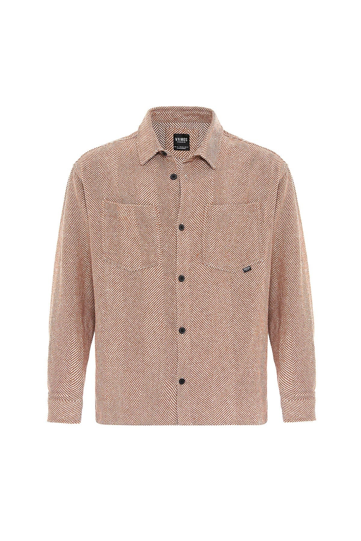 Oversized Lumberjack Shirt with Double Pockets