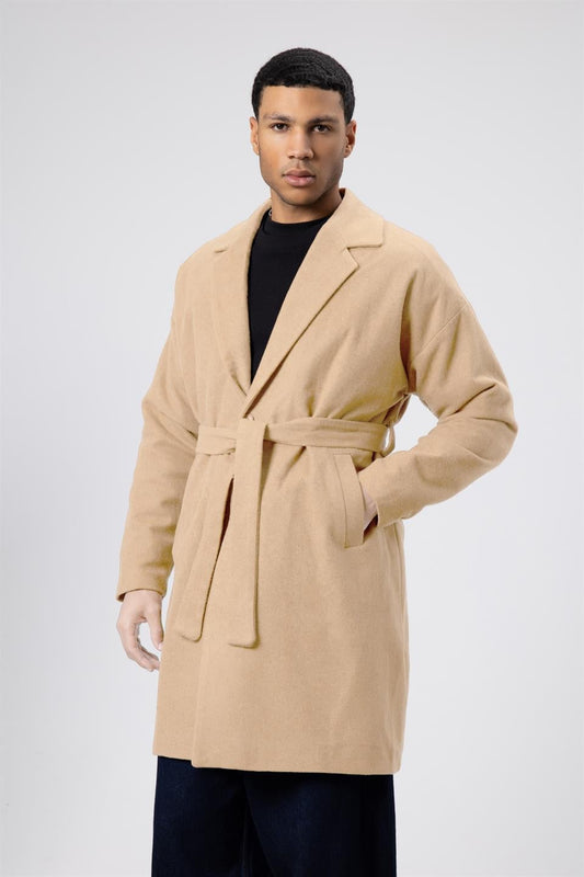 Oversized Arched Cashmere Coat