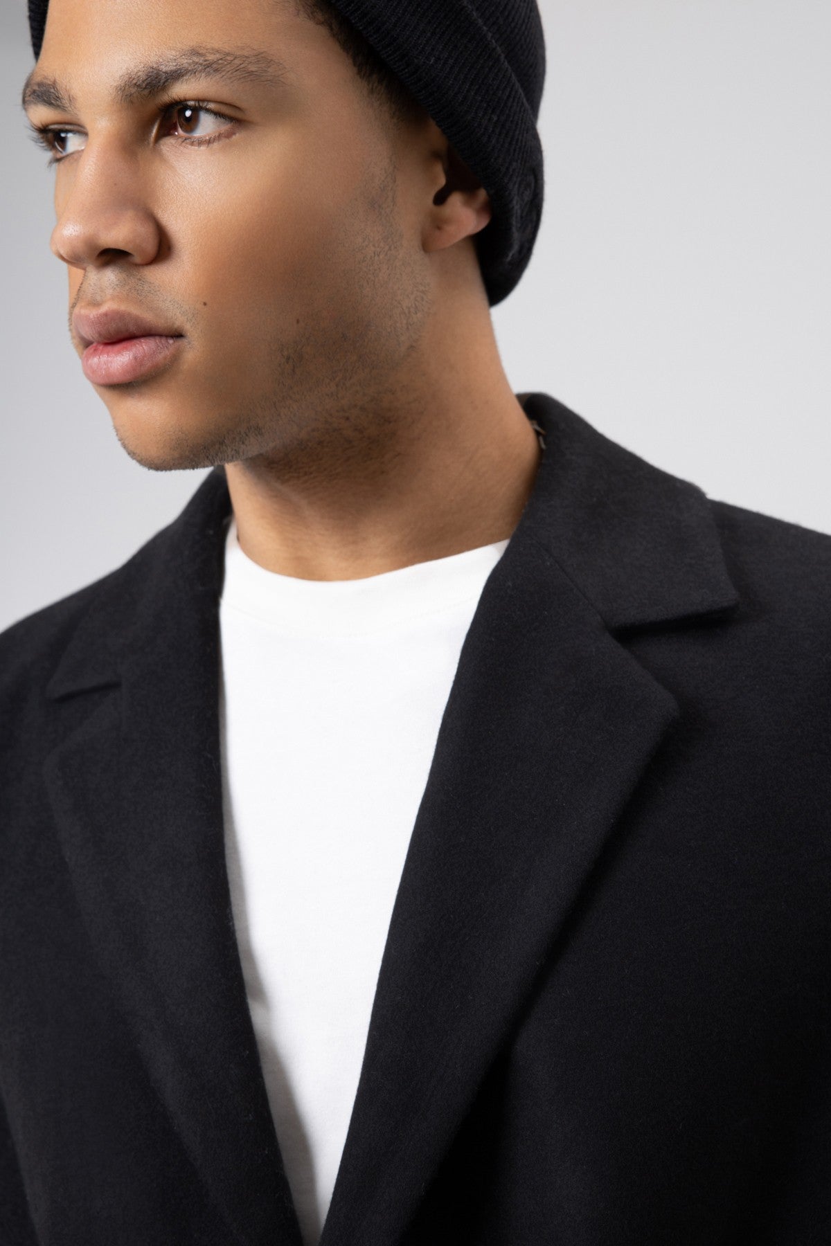 Oversized Arched Cashmere Coat