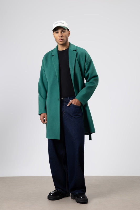 Oversized Arched Cashmere Coat
