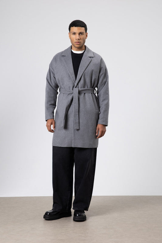 Oversized Arched Cashmere Coat
