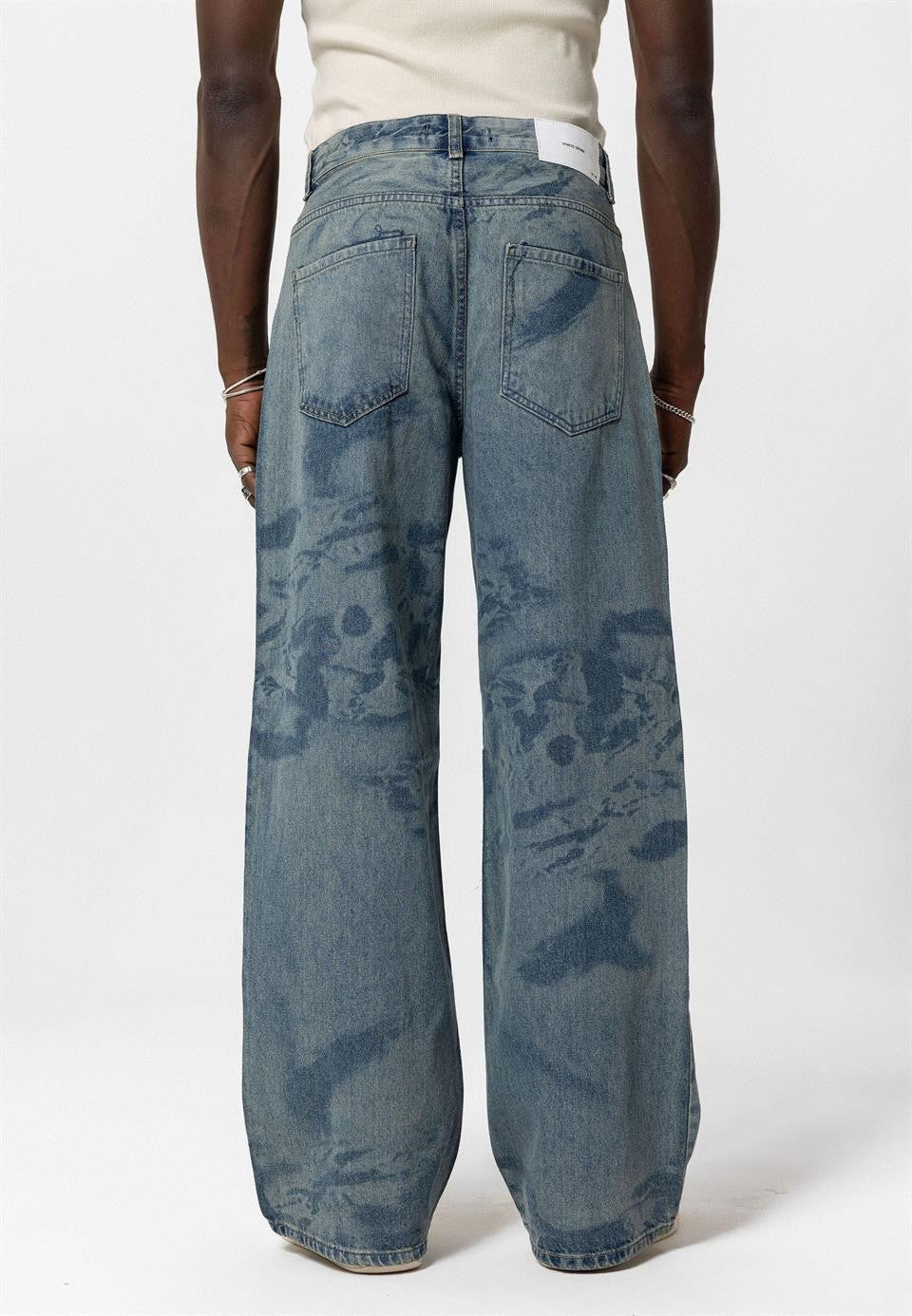 Laser-Printed Baggy Jeans