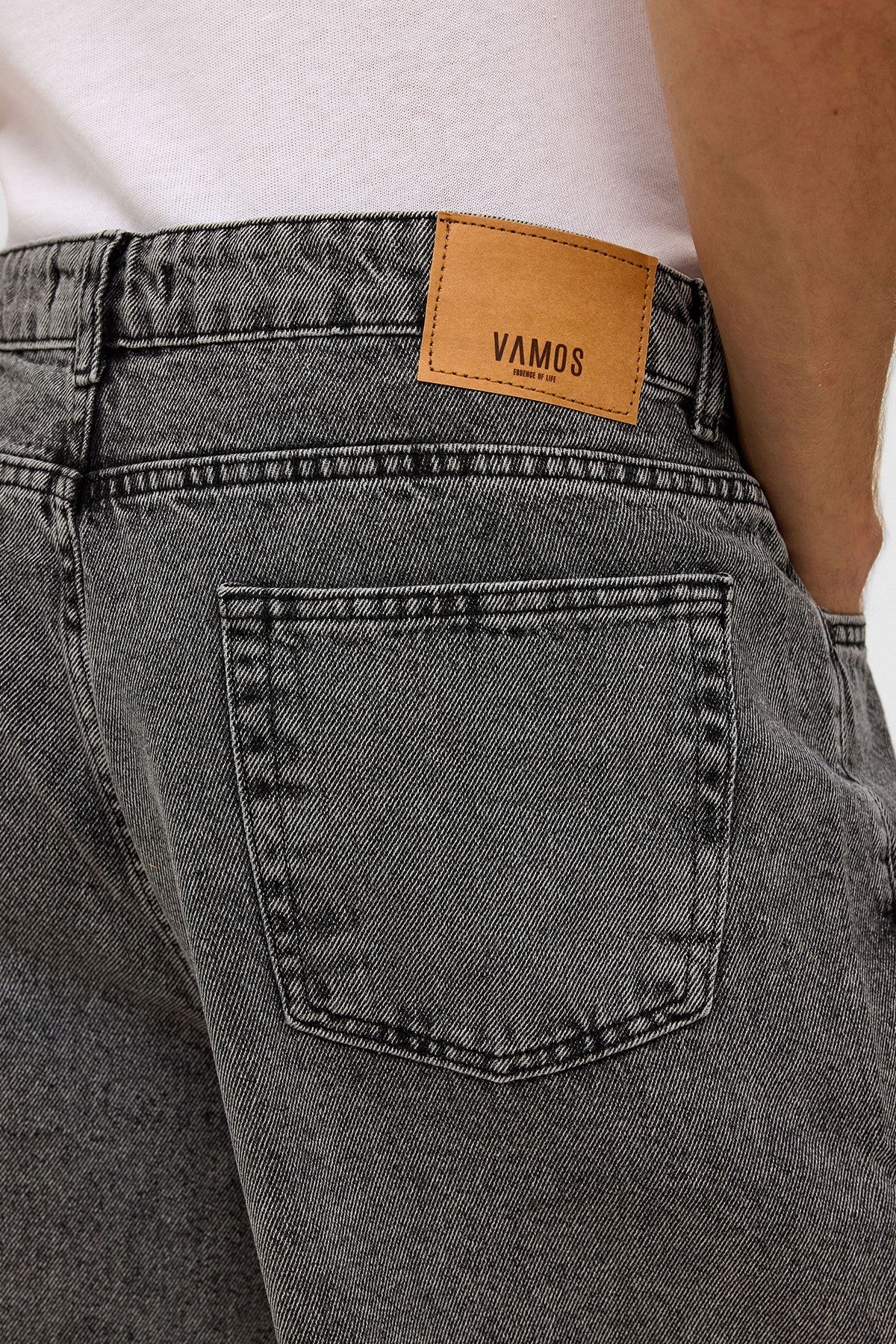 Oversized Denim Bermuda Shorts