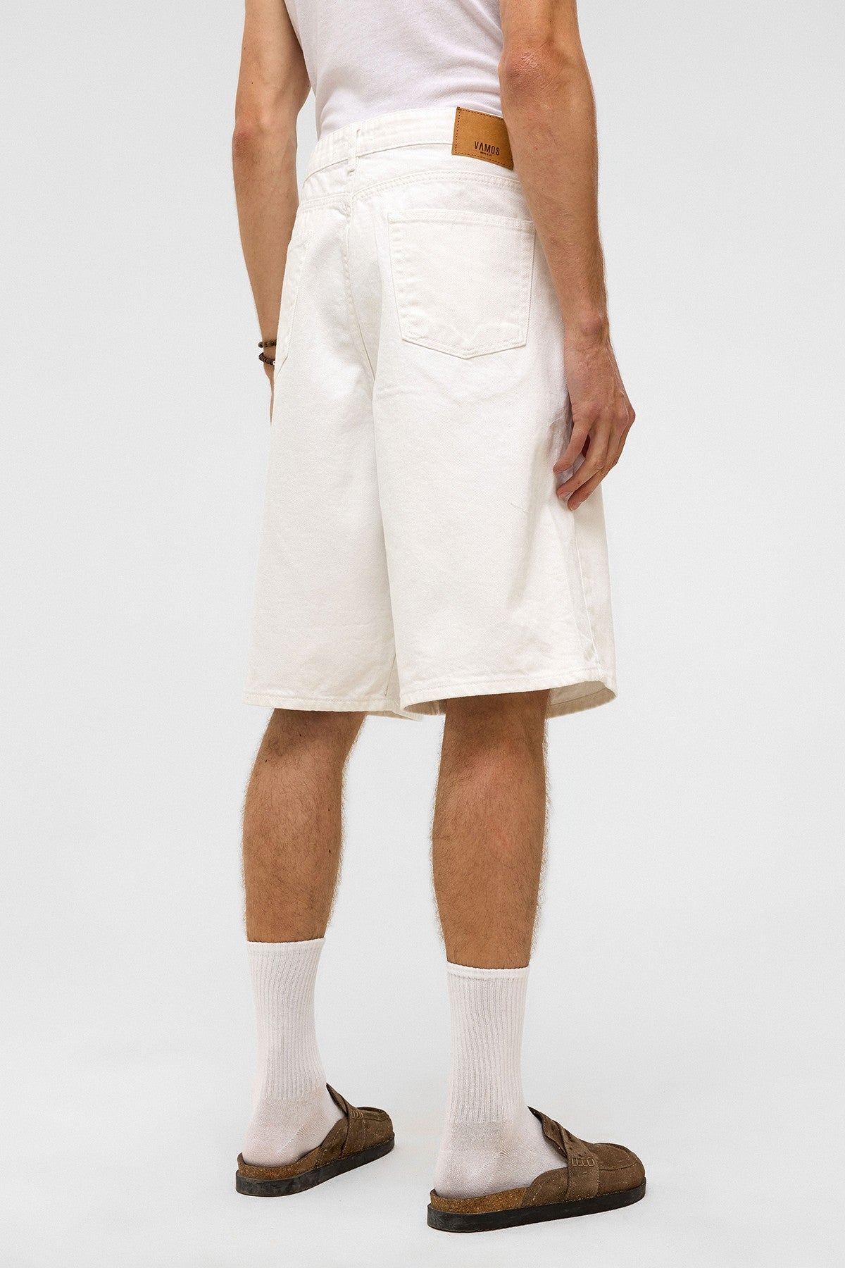 Oversized Denim Bermuda Shorts