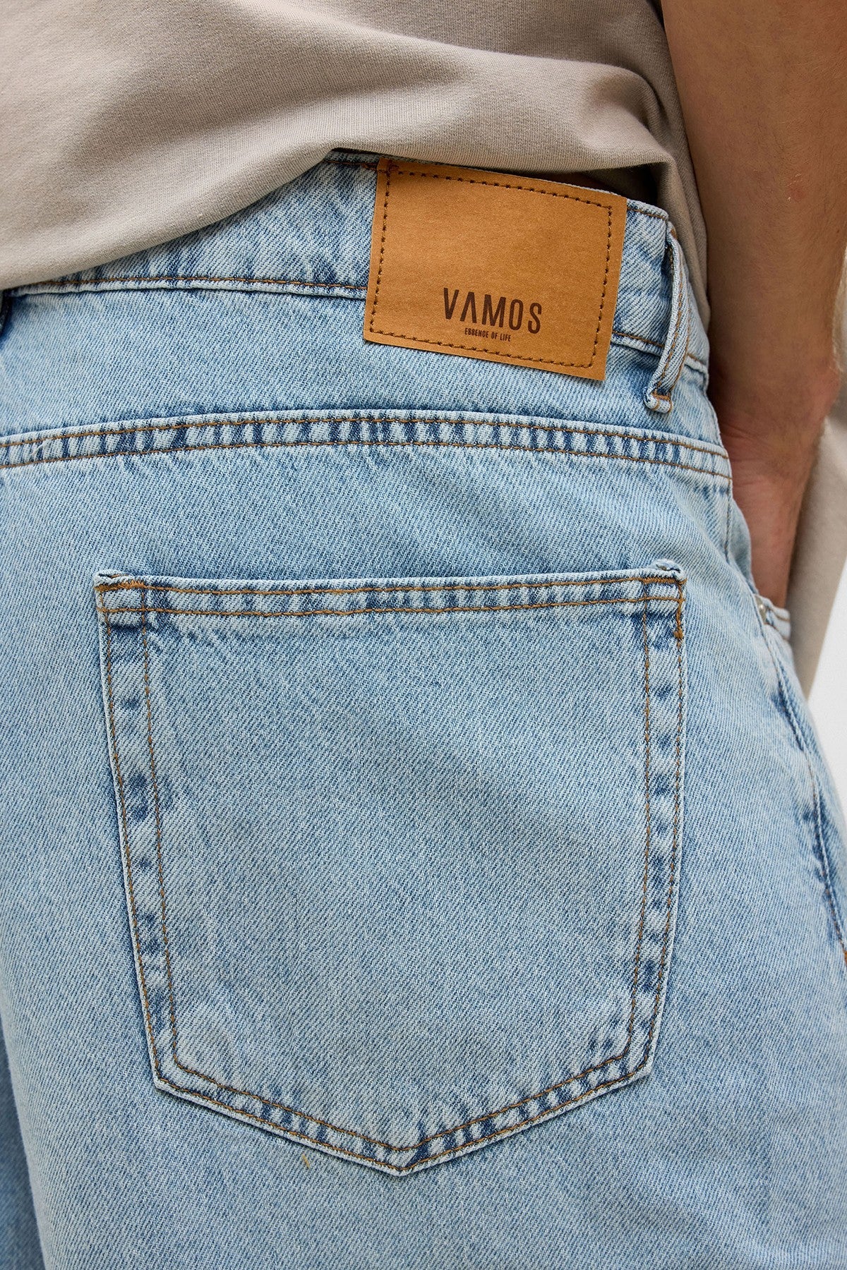 Oversized Denim Bermuda Shorts 40-285