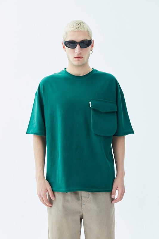 Oversized T-Shirt with Pocket Detail