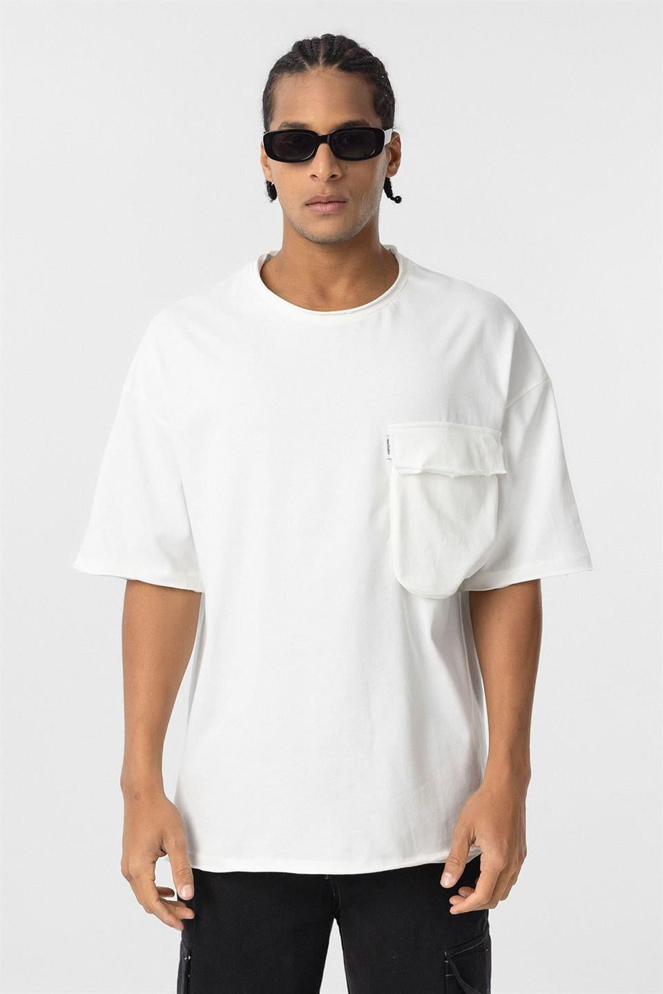 Oversized T-Shirt with Pocket Detail