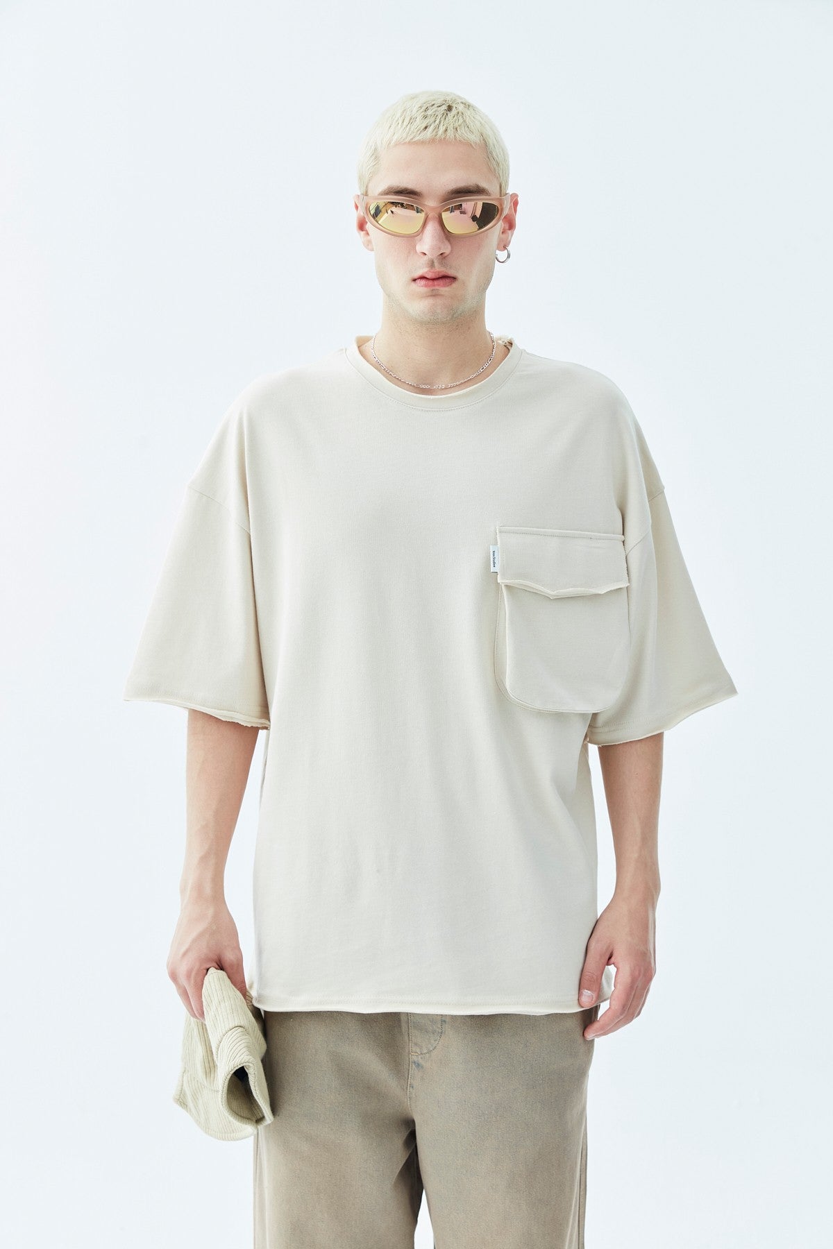 Oversized T-Shirt with Pocket Detail