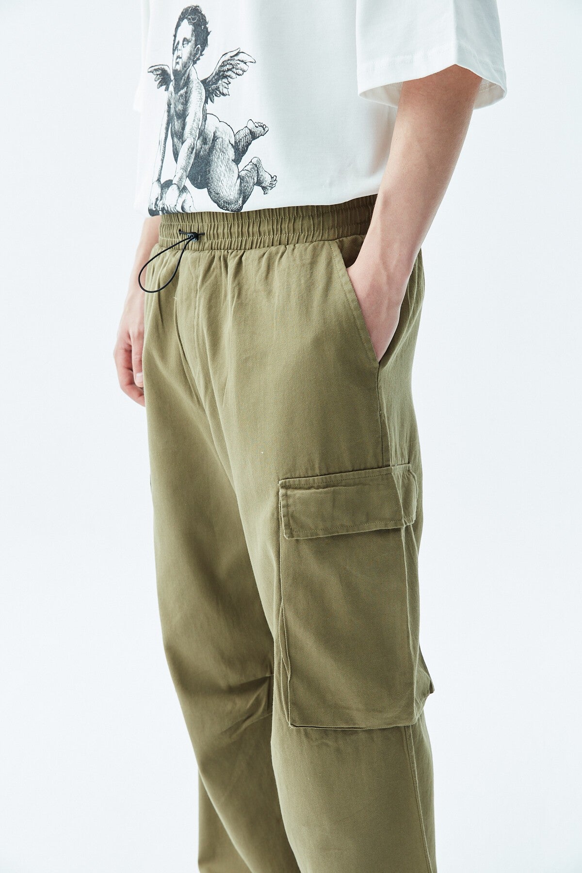 Oversized Cargo Pants - Stone