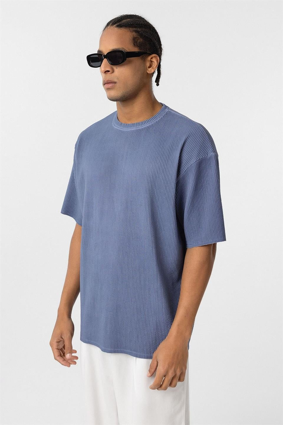 Machine-Washable Ottoman Basic Oversized T-Shirt