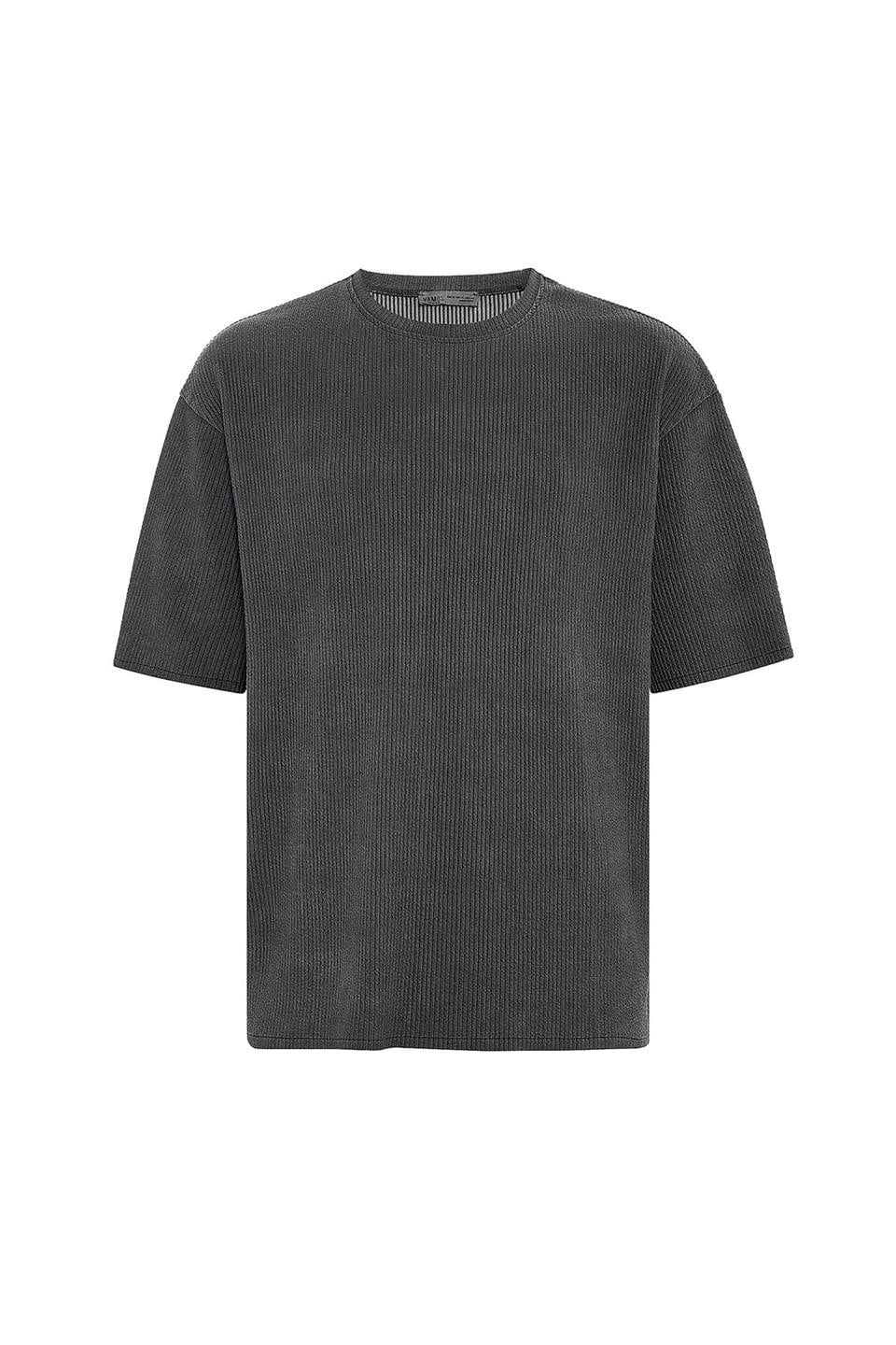 Machine-Washable Ottoman Basic Oversized T-Shirt