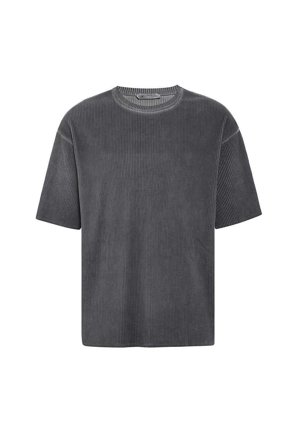 Machine-Washable Ottoman Basic Oversized T-Shirt
