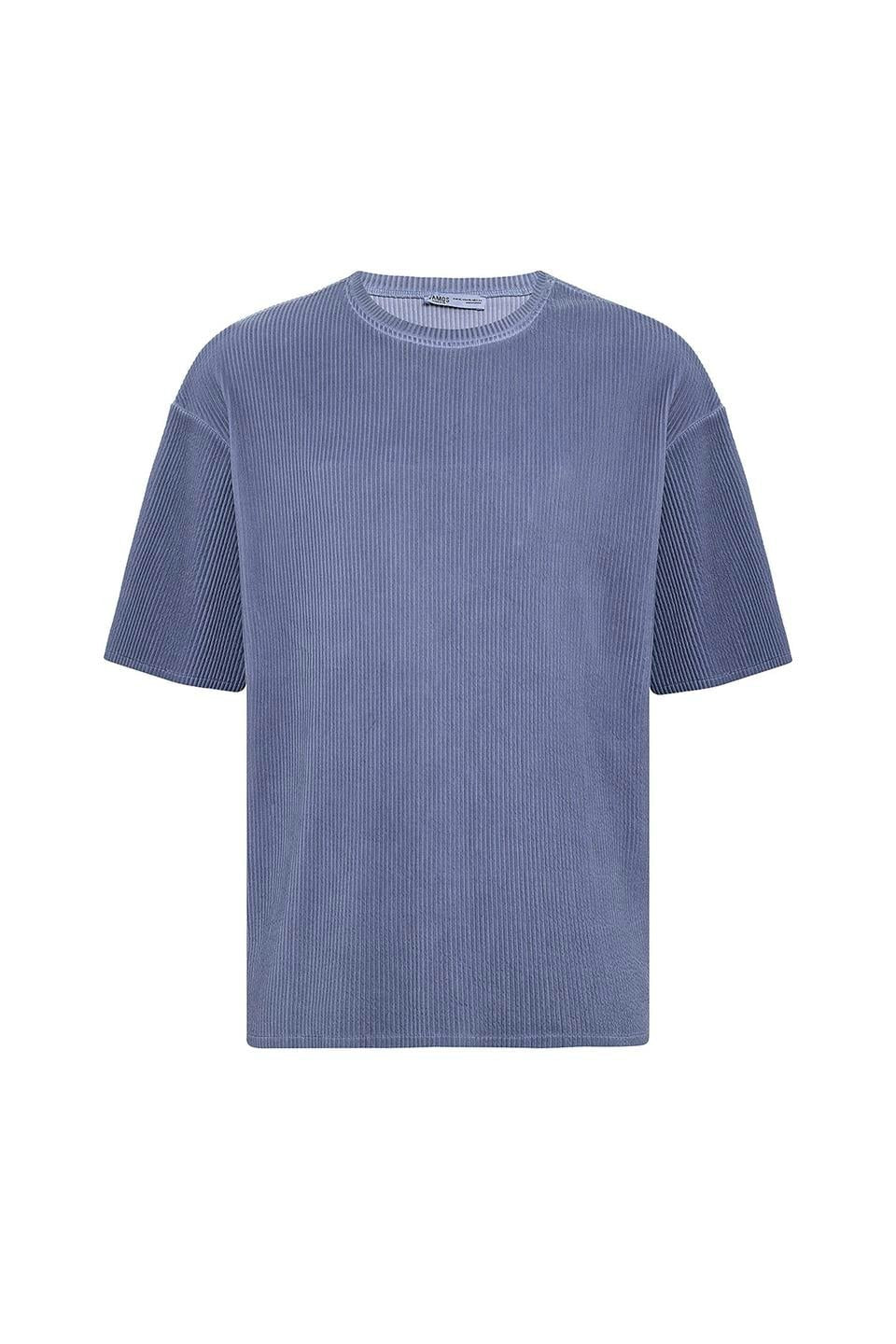 Machine-Washable Ottoman Basic Oversized T-Shirt