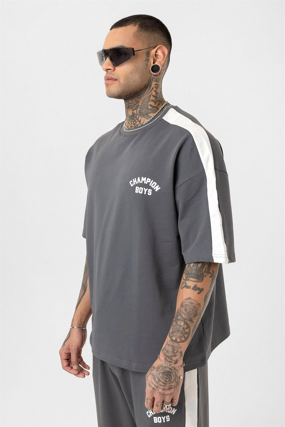 Champion Boys Printed Oversized Sweatsuit Set