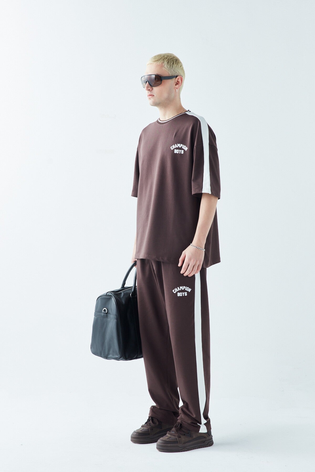 Champion Boys Printed Oversized Sweatsuit Set