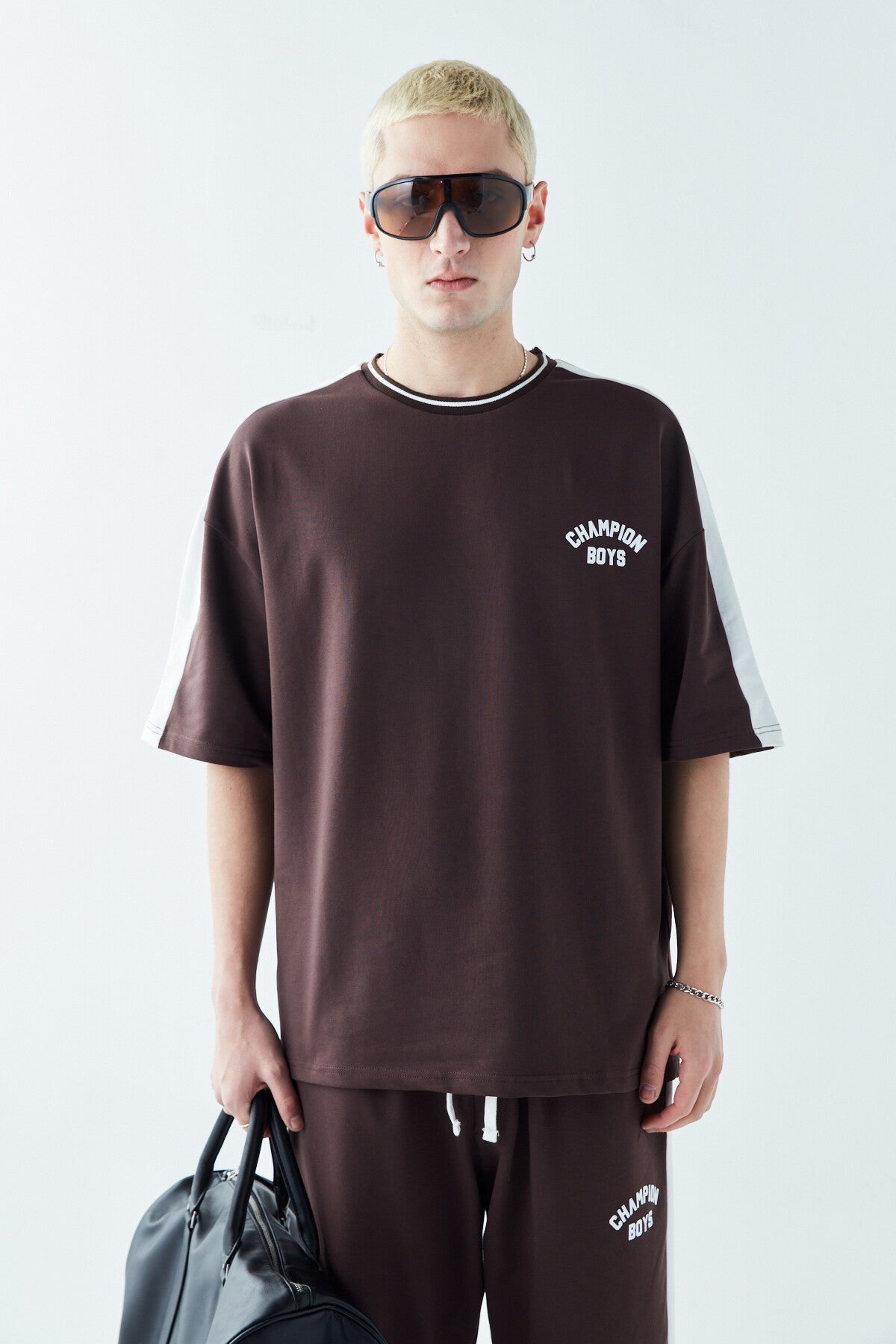 Champion Boys Printed Oversized Sweatsuit Set