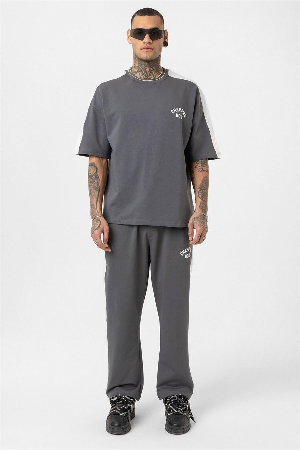 Champion Boys Printed Oversized Sweatsuit Set