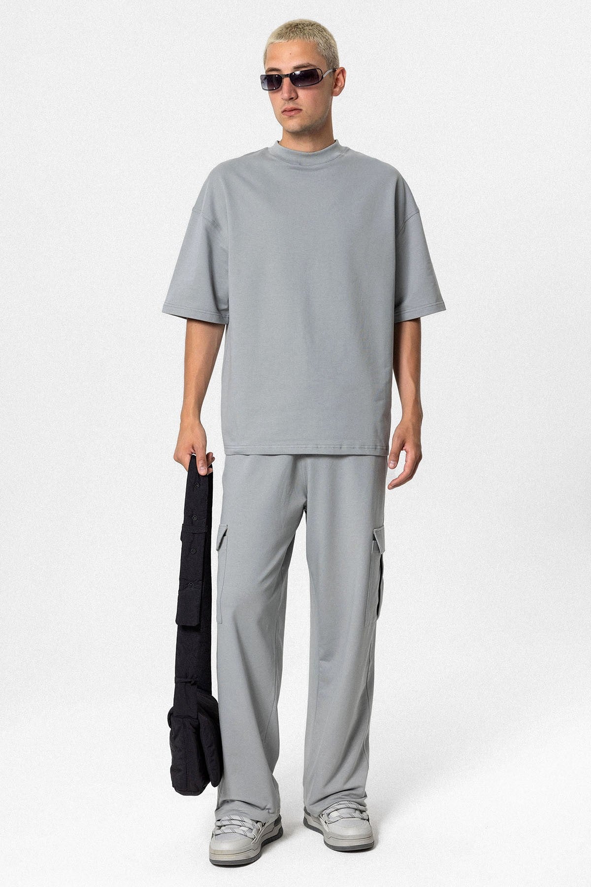 Oversized Sweatsuit Set with Pockets