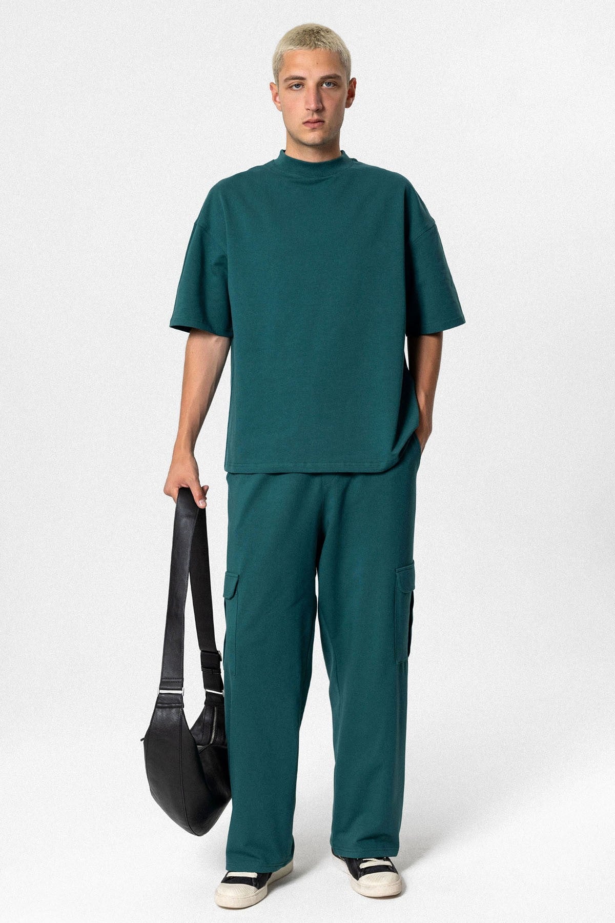 Oversized Sweatsuit Set with Pockets