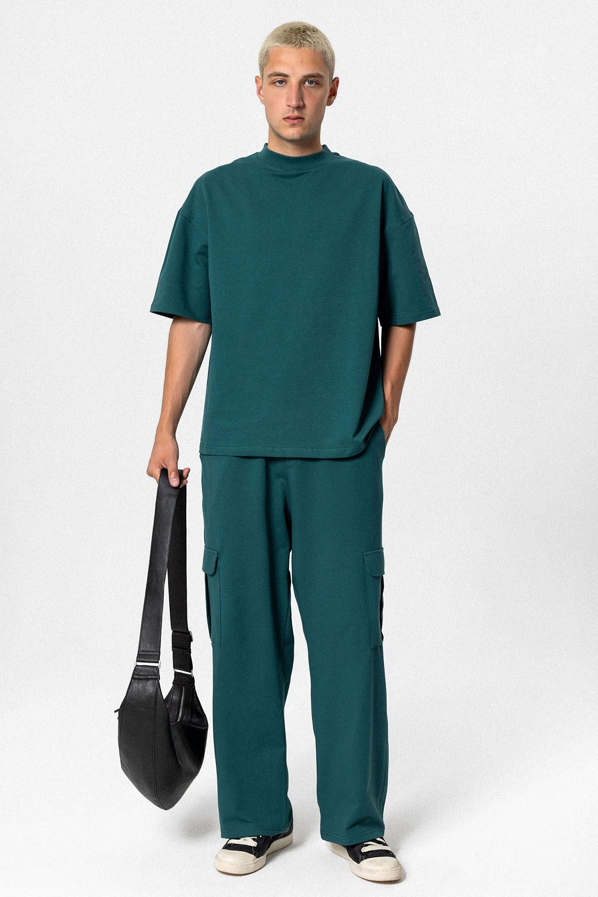 Oversized Sweatsuit Set with Pockets