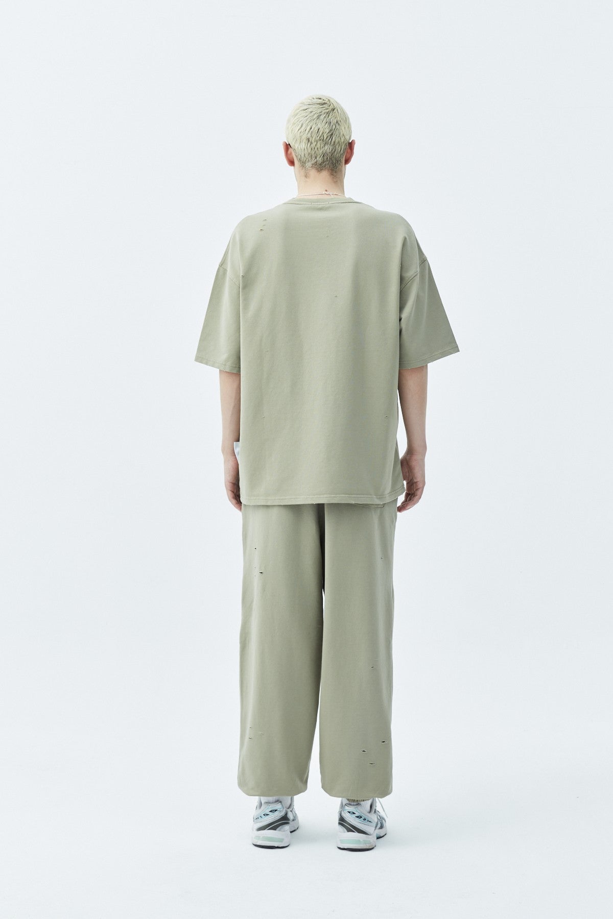 Oversized Sweatsuit Set with Cutout Details