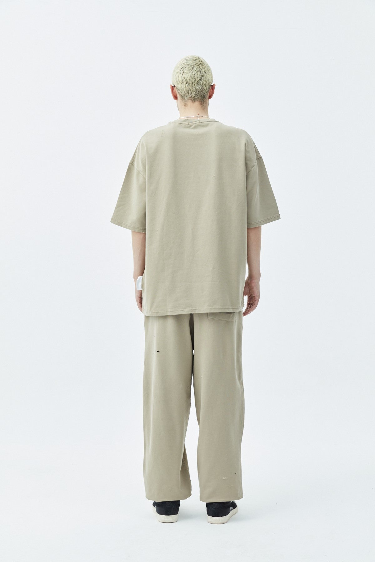 Oversized Sweatsuit Set with Cutout Details