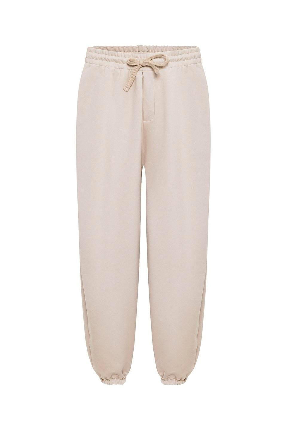 Basic Oversized Sweatpants with Elastic Cuffs