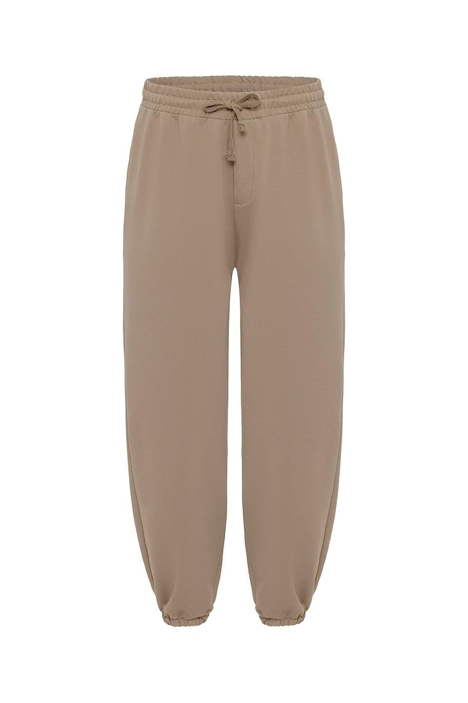 Basic Oversized Sweatpants with Elastic Cuffs