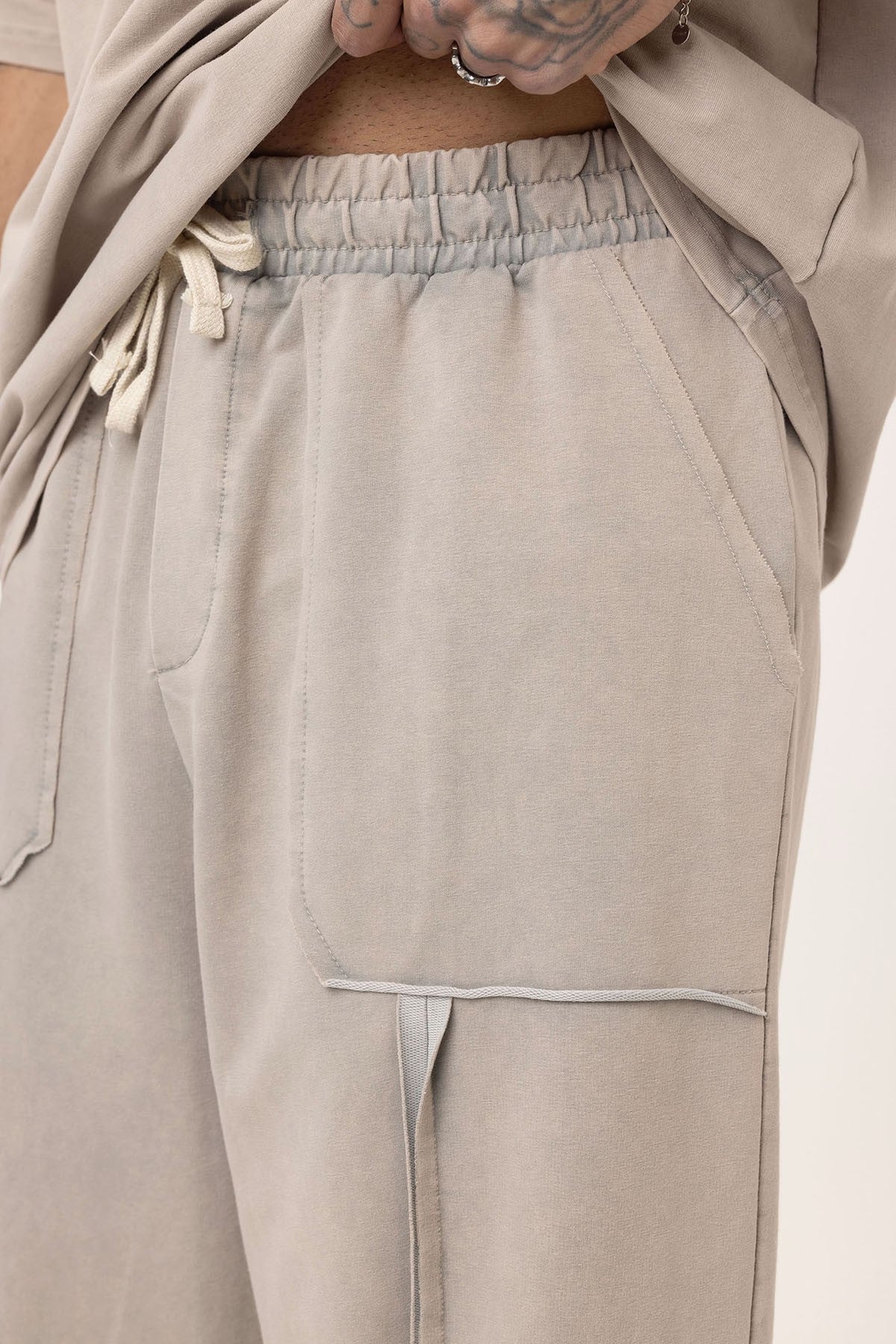Oversized Printed Sweatsuit Set (Machine Washable)