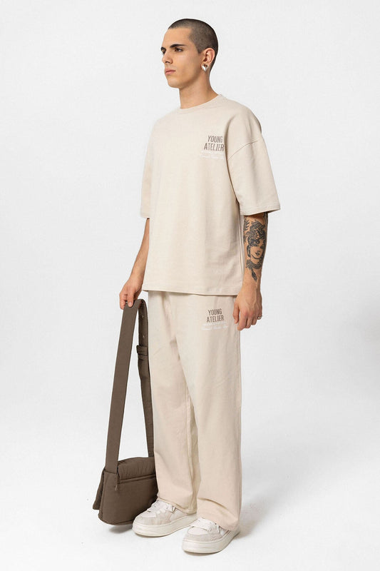Young Atelier Printed Oversized Sweatsuit Set 40-603