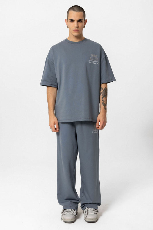 Young Atelier Printed Oversized Sweatsuit Set 40-603