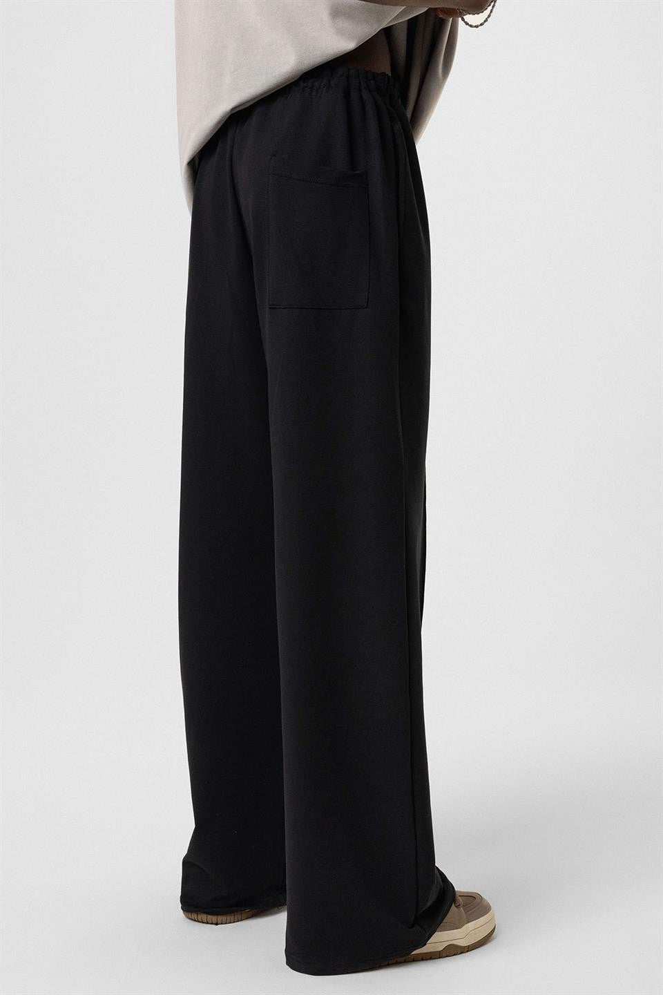 Oversized Sweatpants with Stitching Details