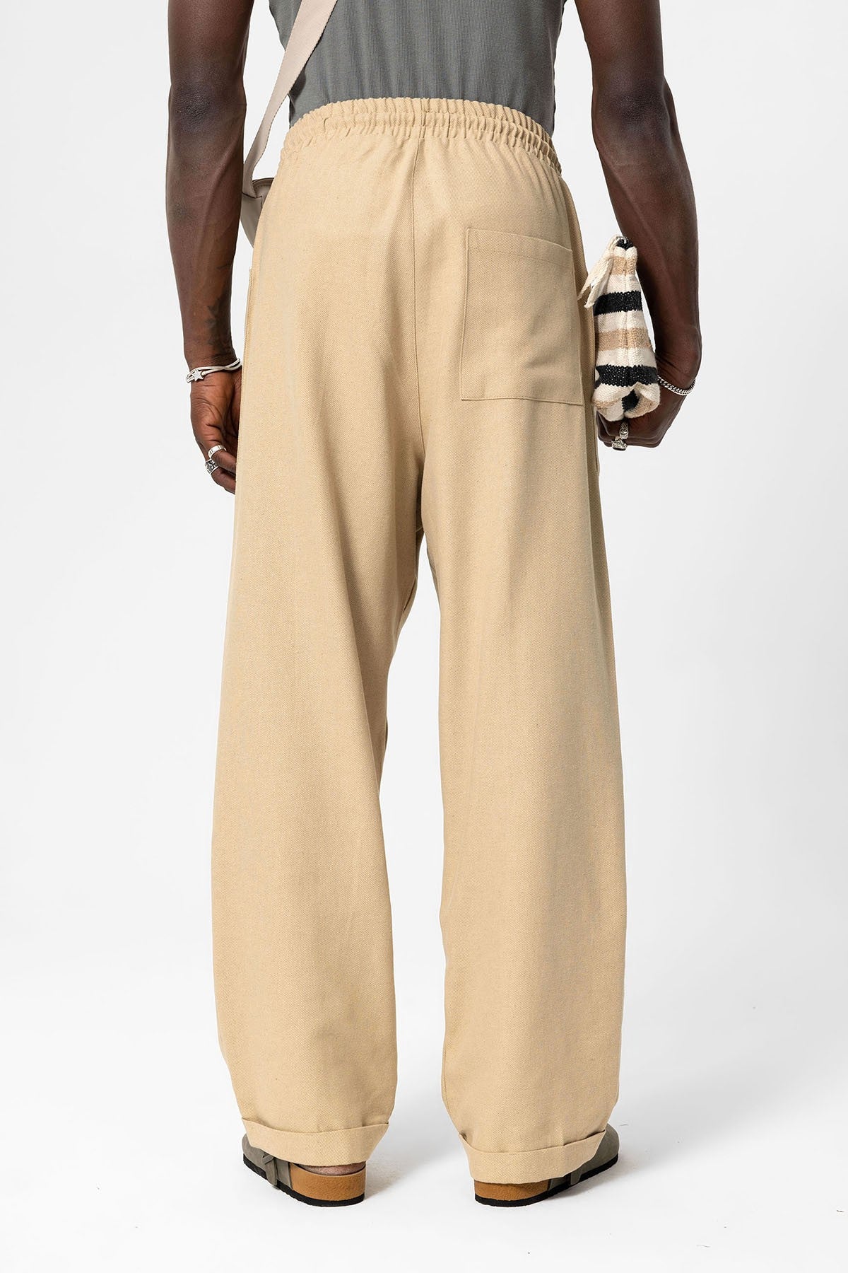 Baggy Linen Pants with Side Pockets