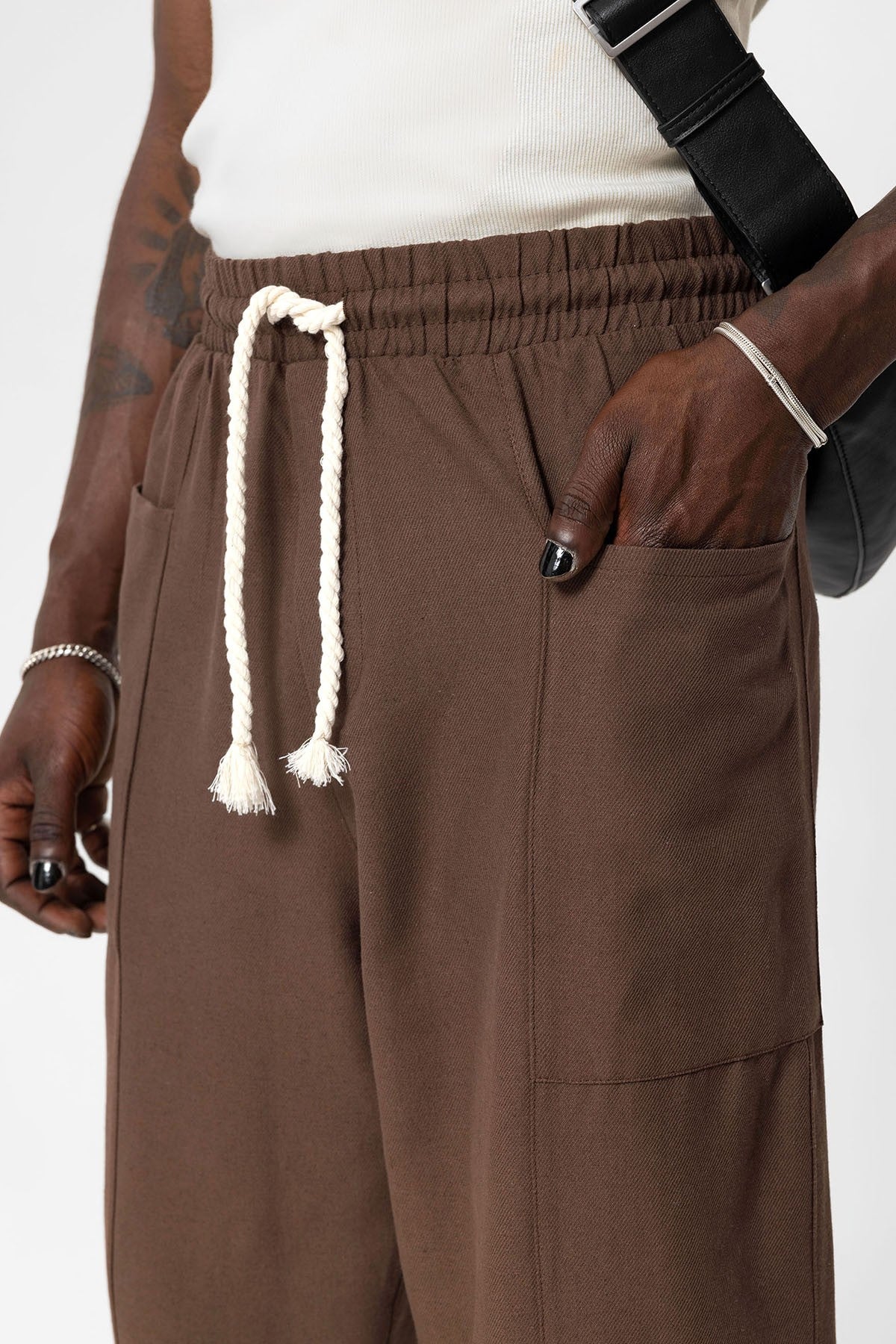 Baggy Linen Pants with Side Pockets