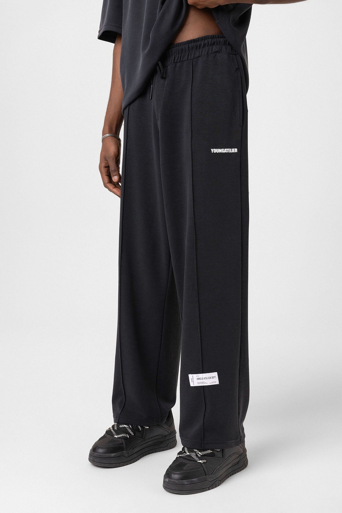 Label: Detailed Oversized Modal Fabric Sweatsuit Set