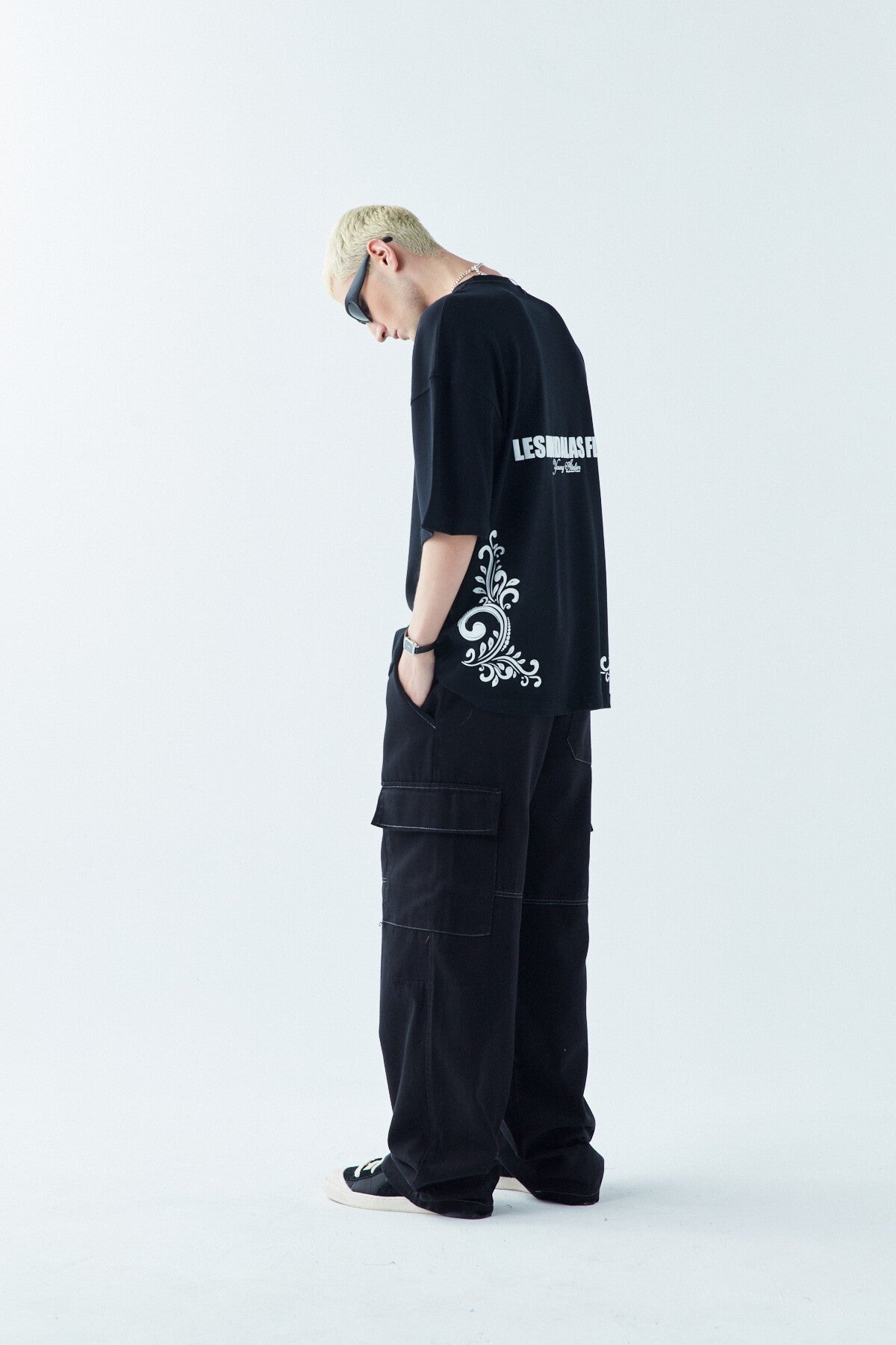 Les Mandalas Back-Printed Oversized T-Shirt