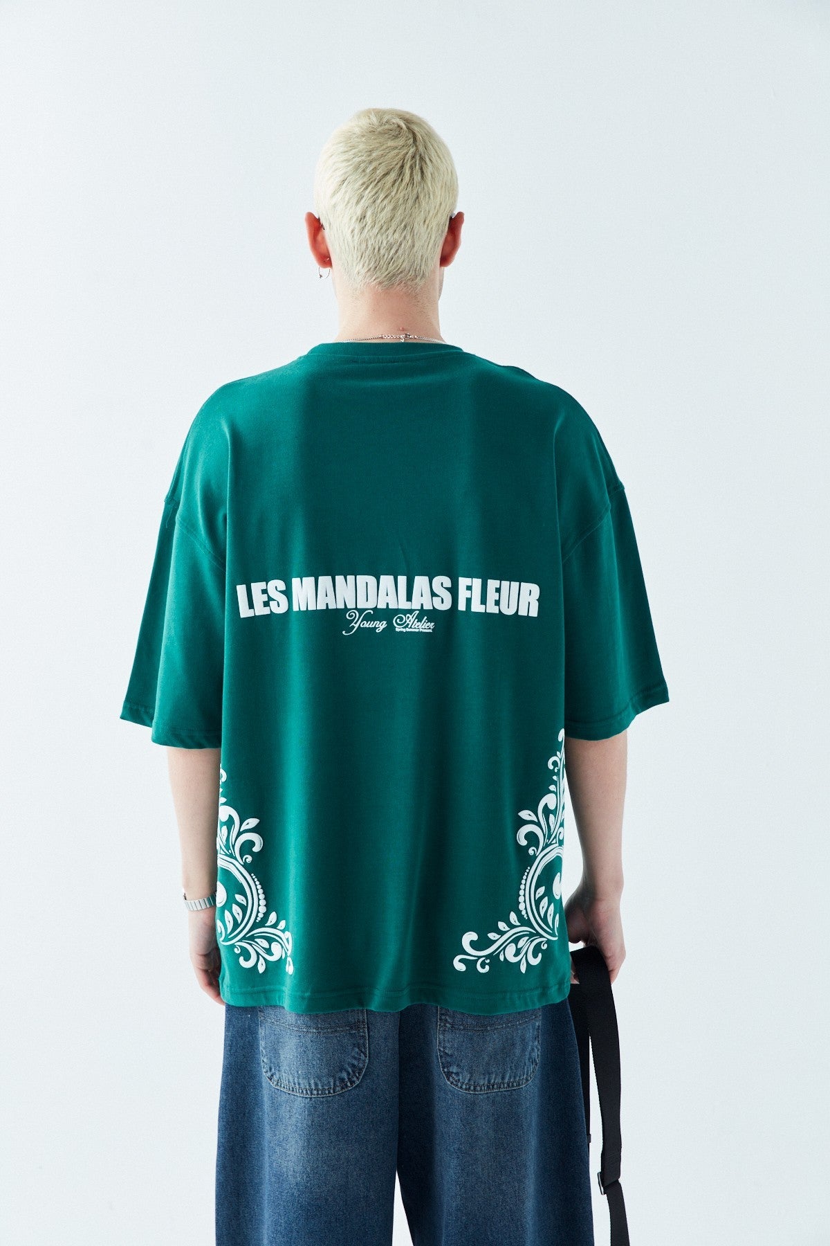 Les Mandalas Back-Printed Oversized T-Shirt