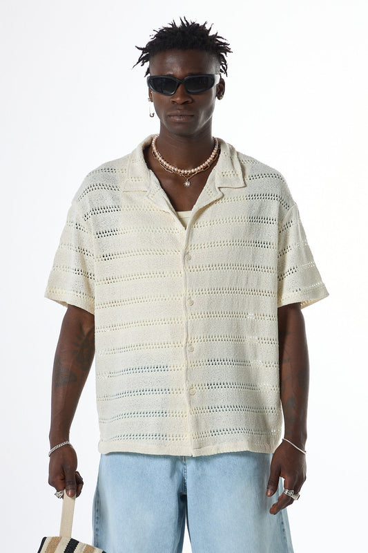 Oversized Knit T-Shirt
