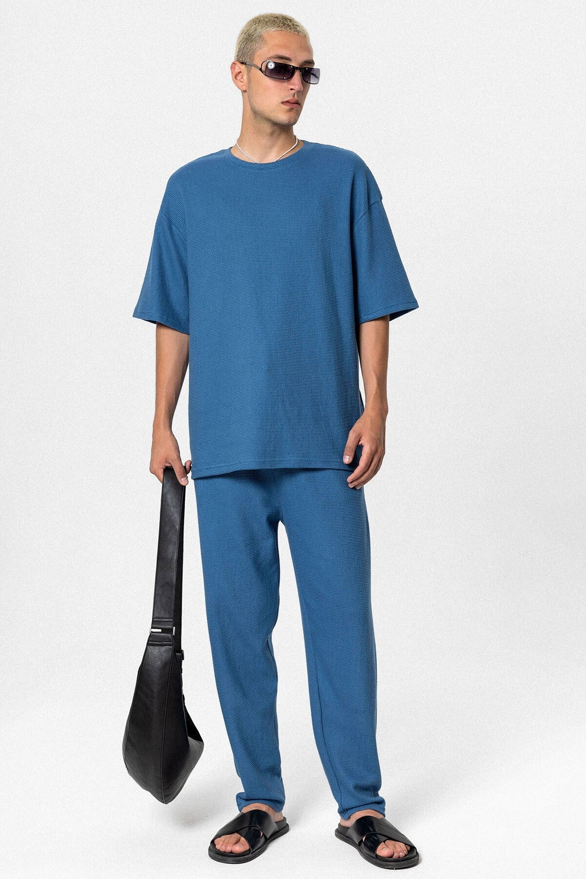 Oversized Basic Knit Sweatsuit Set