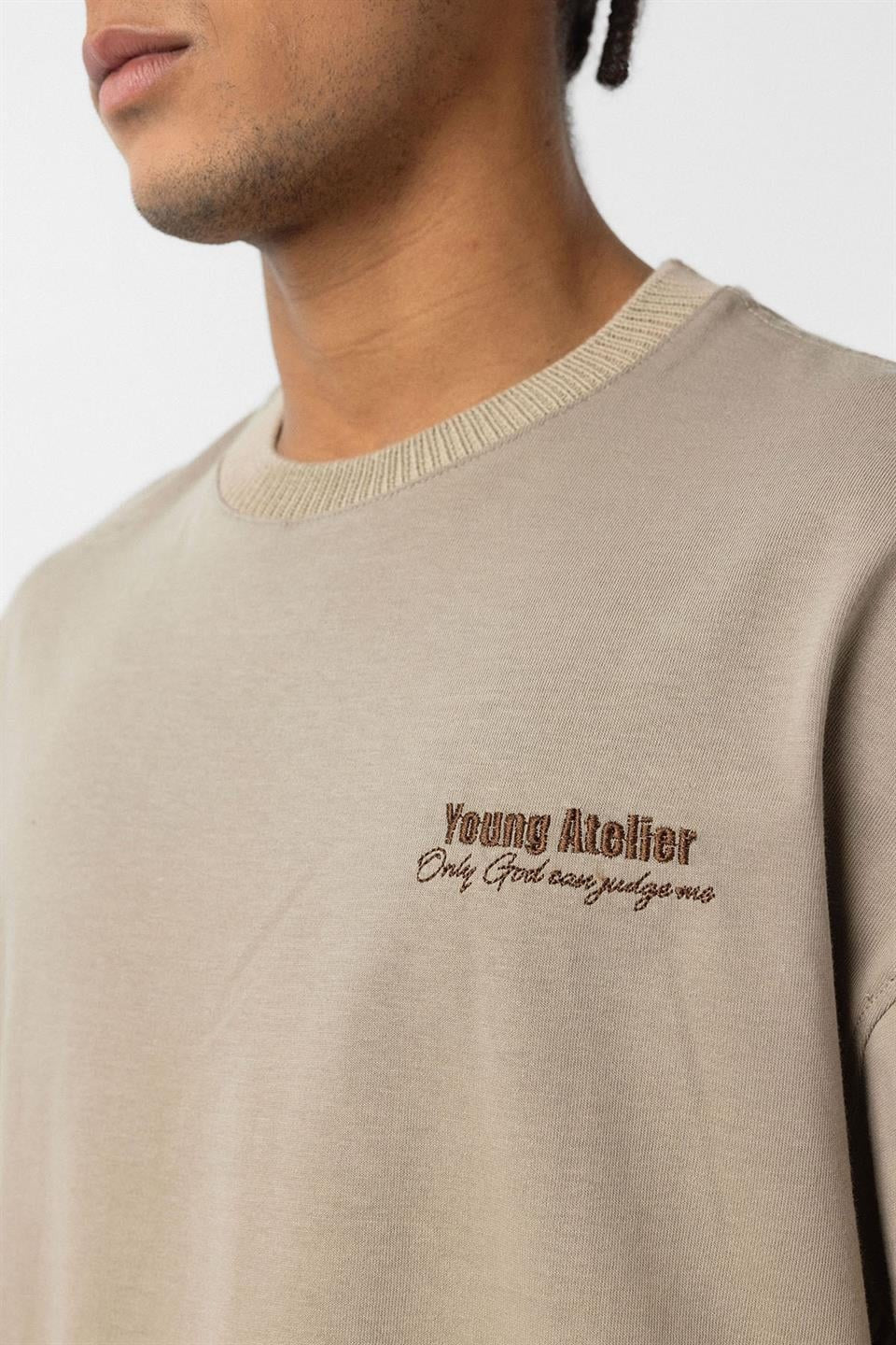 Oversized T-Shirt with Embroidery