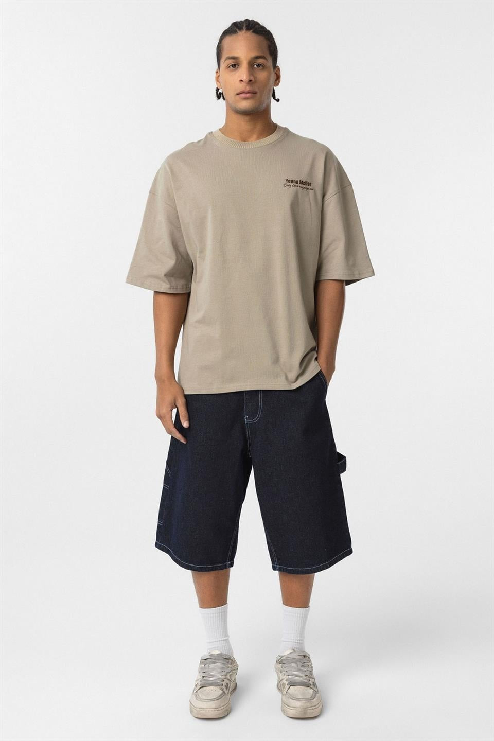 Oversized T-Shirt with Embroidery