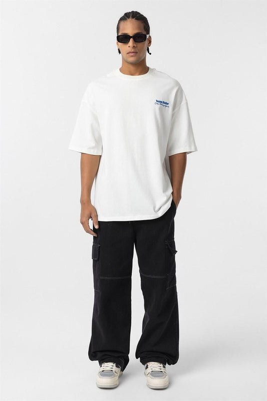 Oversized T-Shirt with Embroidery