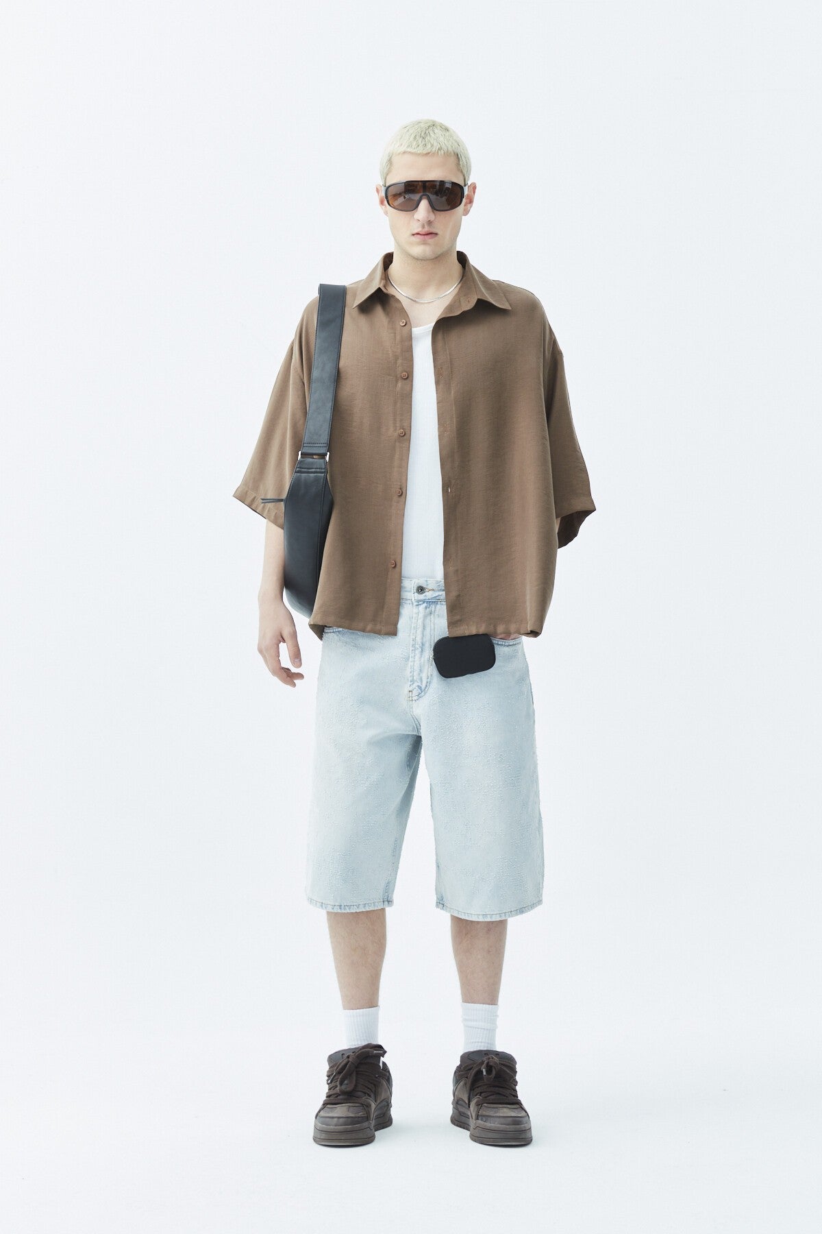 Oversized Crop Shirt